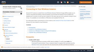 
                            6. Connecting to Your Windows Instance - Amazon Elastic Compute Cloud