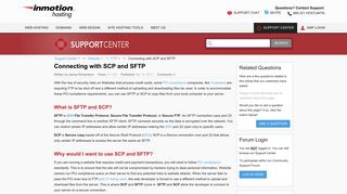 
                            6. Connecting with SCP and SFTP | InMotion Hosting