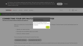 
                            9. Connecting your GPS watch to your computer - TomTom support