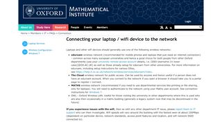 
                            11. Connecting your laptop / wifi device to the network | Mathematical ...