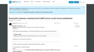 
                            7. Connection between nextcloud and LDAP server could not be ...