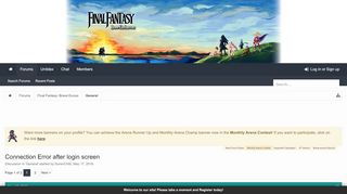 
                            7. Connection Error after login screen | Final Fantasy Brave Exvius Forum