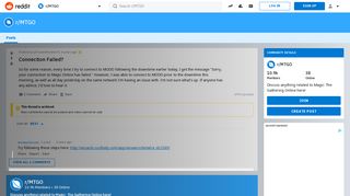 
                            4. Connection Failed? : MTGO - Reddit