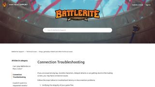
                            11. Connection Troubleshooting – Battlerite Support