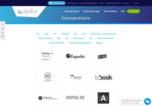 
                            13. Connections :: Cubilis Hotel Software