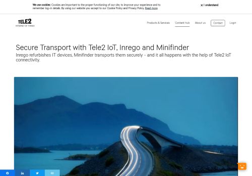 
                            12. Connectivity creates secure transport with Tele2 IoT, Inrego and ...