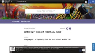 
                            5. Connectivity issues in Trackmania Turbo - Ubisoft Support