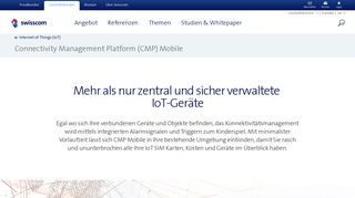 
                            4. Connectivity Management Platform (CMP) Mobile - Swisscom