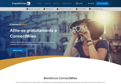 
                            2. ConnectMiles - O Programa de passageiro frequente da Copa Airlines