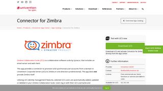 
                            12. Connector for Zimbra - Univention App Center Univention