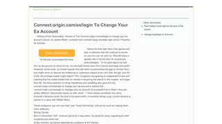 
                            9. Connect.origin.com/ea/login To Change Your Ea Account