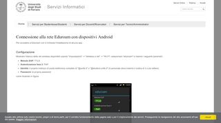 
                            5. Connessione alla rete Eduroam con dispositivi Android — Servizi ...