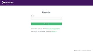 
                            2. Connexion à Esendex