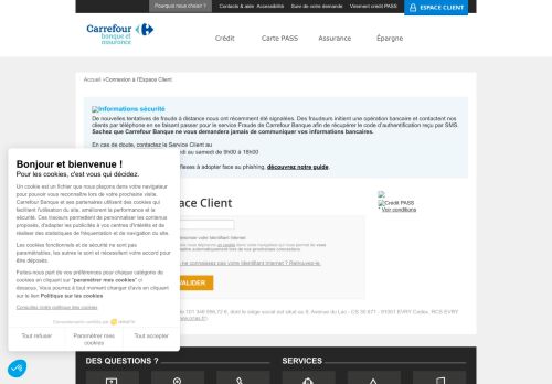 
                            1. Connexion à l'Espace Client | Carrefour Banque
