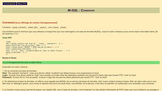
                            11. Connexion à une base MySQL