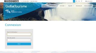 
                            8. Connexion - Accès privé - Global Tourisme