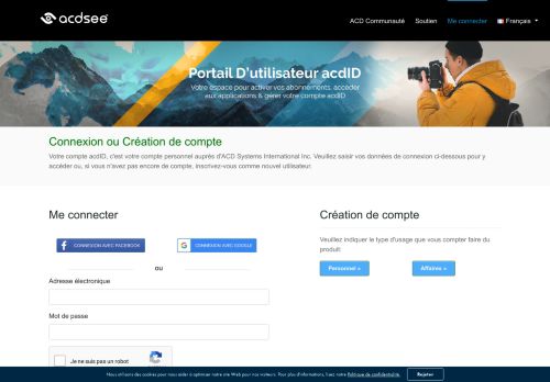 
                            3. Connexion - acdID - ACDSee