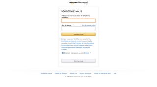 
                            3. Connexion Amazon - Amazon Seller Central DE