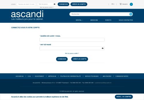 
                            3. Connexion - Ascandi AG