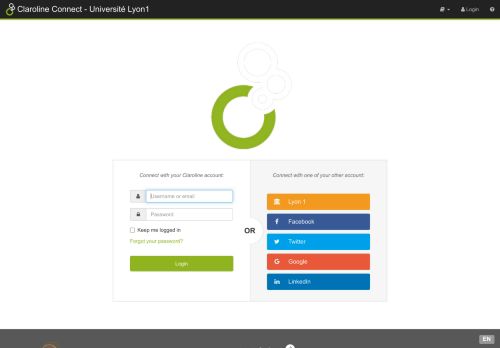 
                            1. Connexion - Claroline Connect - Université Lyon1