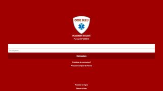 
                            2. Connexion - Code Bleu