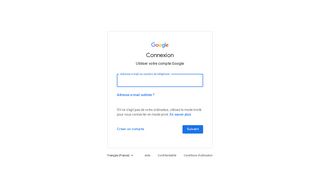 
                            4. Connexion : comptes Google - accounts.google.com