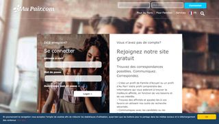 
                            1. Connexion des Familles d'accueil et Au Pairs sur Aupair.com