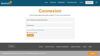 
                            13. Connexion - deutsch.info