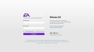 
                            10. Connexion - EA Account - Electronic Arts