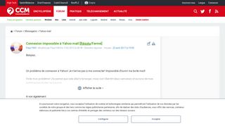 
                            7. Connexion impossible à Yahoo mail [Résolu] - Comment Ça Marche