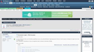 
                            6. Connexion Login / Mot de passe - Developpez.net