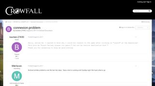 
                            6. connexion problem - General Discussion - Crowfall Community