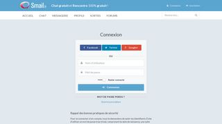 
                            1. Connexion - Se connecter sur le site de rencontre gratuit et ... - Smail