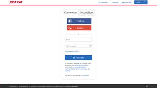 
                            2. Connexion sur Just Eat (Allo Resto)