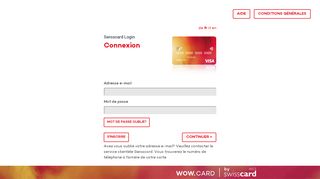 
                            8. Connexion - Swisscard Login