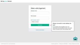 
                            1. Connexion - TripAdvisor Rentals