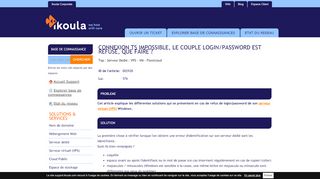 
                            4. Connexion TS impossible, le couple login/password ... - Support Ikoula