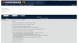 
                            8. Connexion Ubic - Divers - Linux et OS Alternatifs - FORUM HardWare.fr