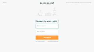 
                            4. Connexion - Zendesk Chat - Login