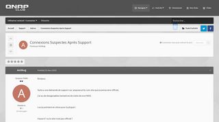 
                            8. Connexions Suspectes Après Support - Autres - QnapClub.fr