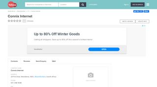 
                            7. Connix Internet (Bloemfontein, South Africa) - Phone, Address - Yellosa