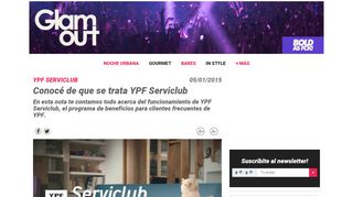 
                            10. Conocé de que se trata YPF Serviclub - Glam Out Argentina