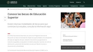
                            8. Conoce las becas de Educación Superior | Secretaría de Educación ...