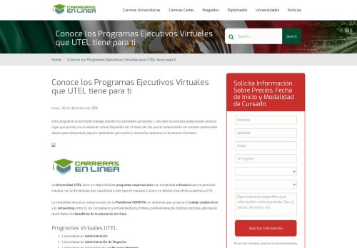 
                            7. Conoce los Programas Ejecutivos Virtuales que UTEL tiene para ti