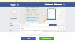 
                            9. ConquerMaths - About | Facebook