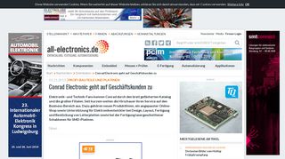
                            7. Conrad Electronic geht auf Geschäftskunden zu | All-Electronics.de