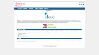 
                            2. Conselleria d'Educació - ITACA