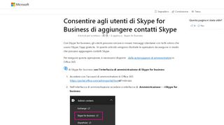 
                            4. Consenti agli utenti di Skype for Business di aggiungere contatti ...