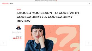 
                            12. Considering Learning to Code with Codecademy? Read this First