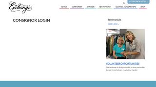 
                            8. Consignor Login | Woman's Exchange Inc.